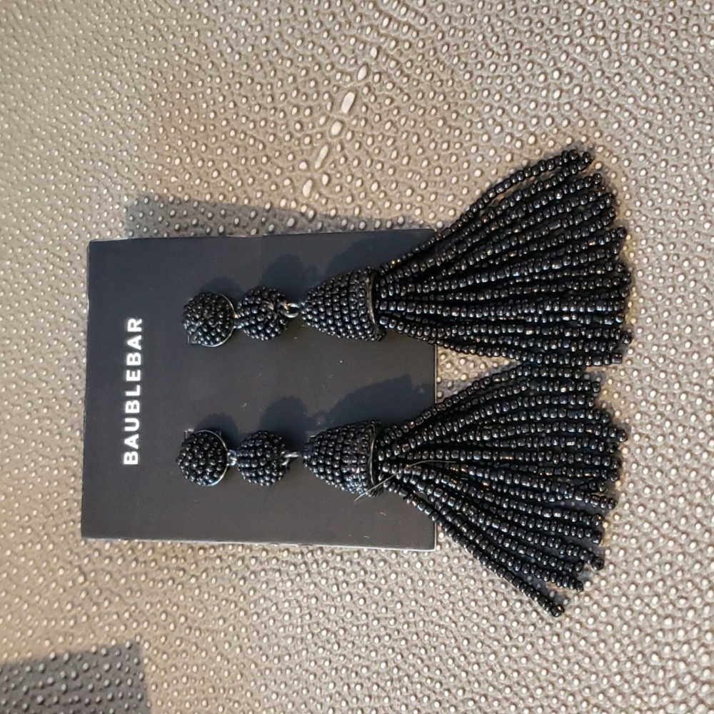 Baublebar black beaded earings
